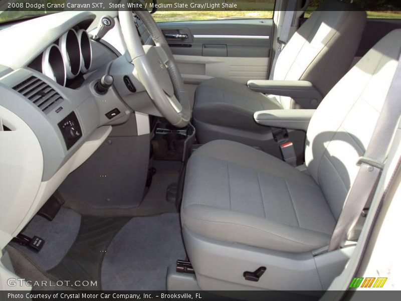 Stone White / Medium Slate Gray/Light Shale 2008 Dodge Grand Caravan SXT