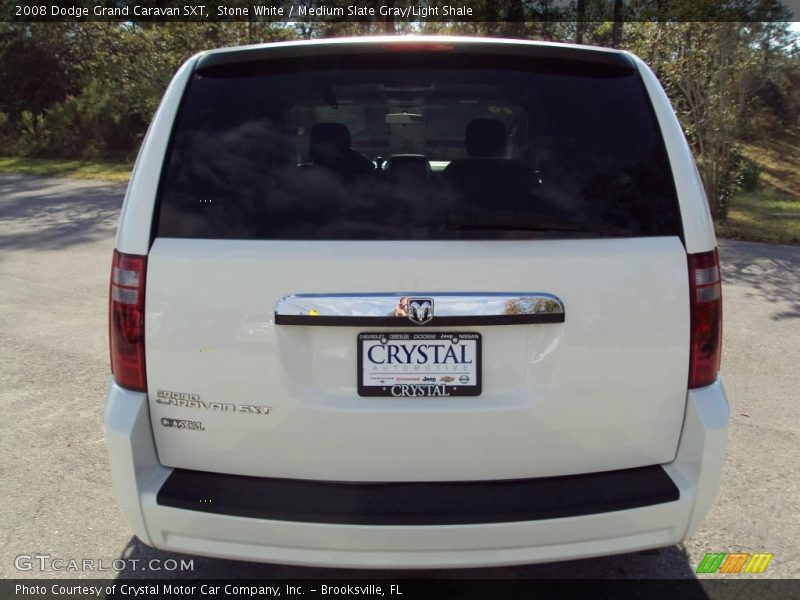 Stone White / Medium Slate Gray/Light Shale 2008 Dodge Grand Caravan SXT