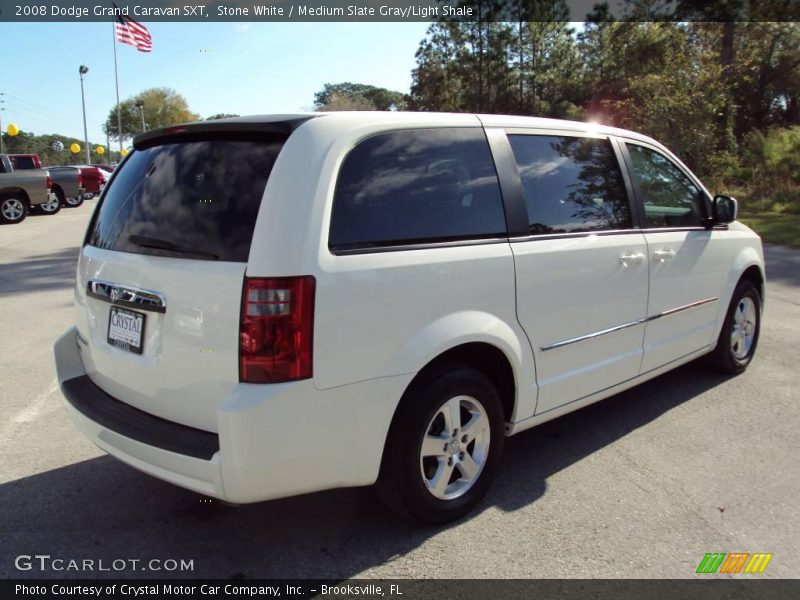 Stone White / Medium Slate Gray/Light Shale 2008 Dodge Grand Caravan SXT