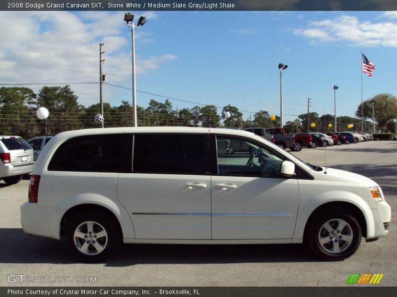 Stone White / Medium Slate Gray/Light Shale 2008 Dodge Grand Caravan SXT