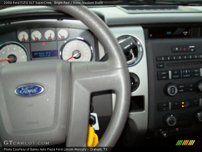 Bright Red / Stone/Medium Stone 2009 Ford F150 XLT SuperCrew