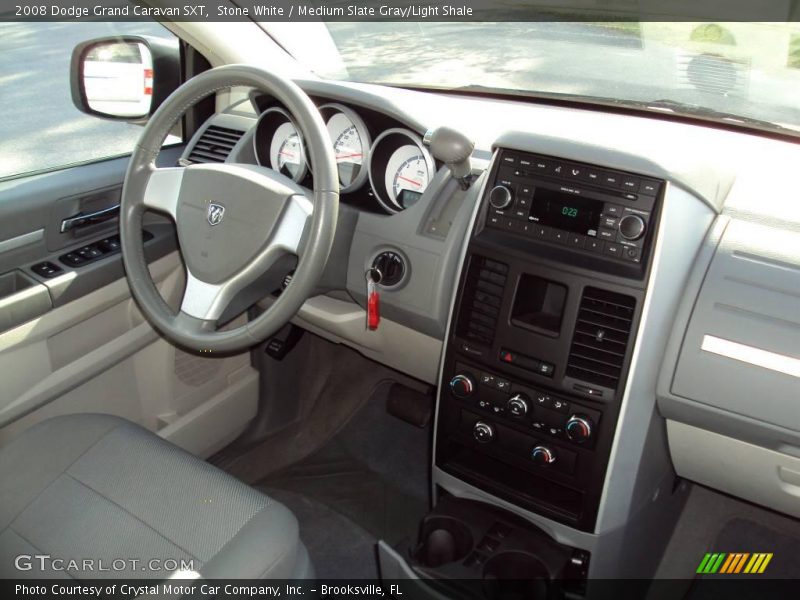 Stone White / Medium Slate Gray/Light Shale 2008 Dodge Grand Caravan SXT