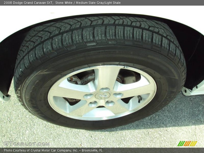 Stone White / Medium Slate Gray/Light Shale 2008 Dodge Grand Caravan SXT