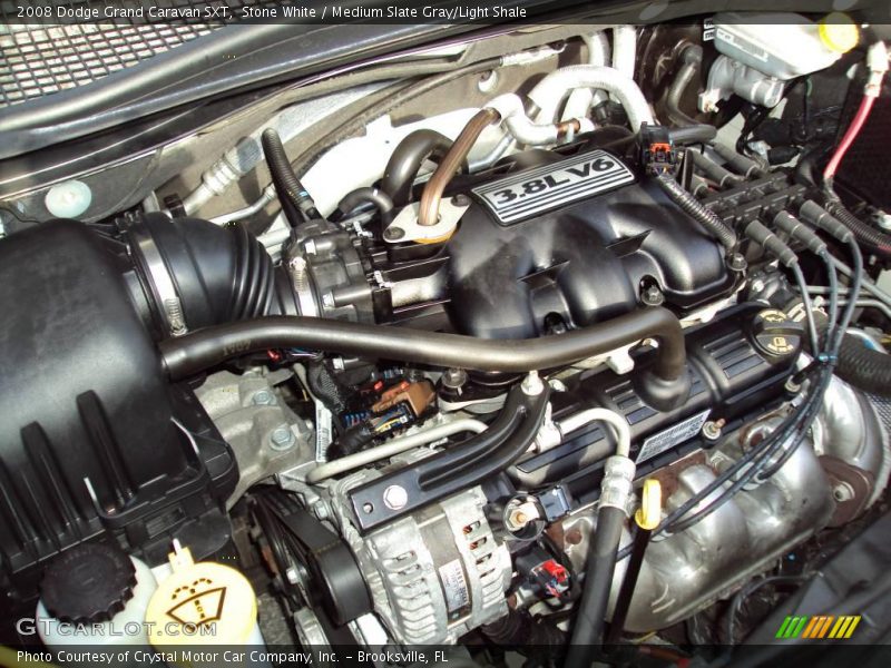 Stone White / Medium Slate Gray/Light Shale 2008 Dodge Grand Caravan SXT