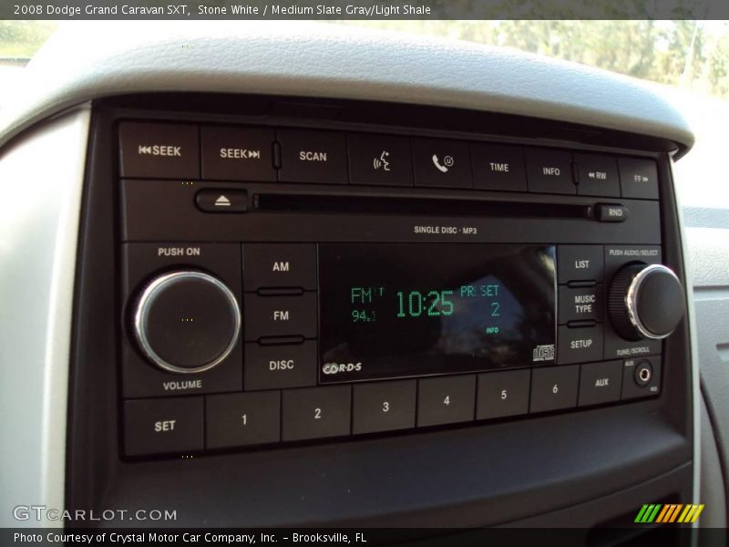 Stone White / Medium Slate Gray/Light Shale 2008 Dodge Grand Caravan SXT