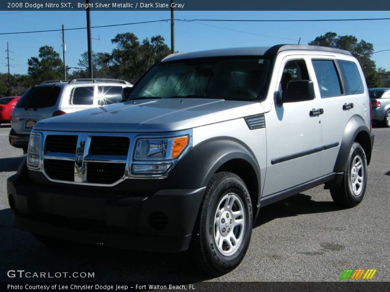 Bright Silver Metallic / Dark Slate Gray 2008 Dodge Nitro SXT