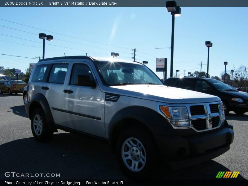 Bright Silver Metallic / Dark Slate Gray 2008 Dodge Nitro SXT