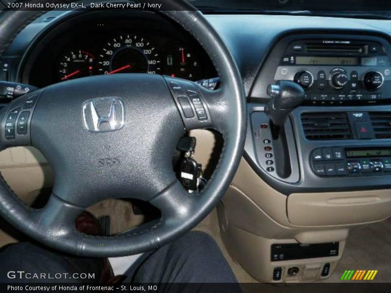 Dark Cherry Pearl / Ivory 2007 Honda Odyssey EX-L