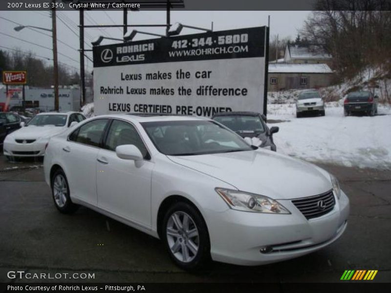 Crystal White / Cashmere 2007 Lexus ES 350