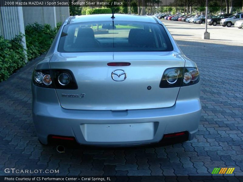 Sunlight Silver Metallic / Black 2008 Mazda MAZDA3 i Sport Sedan