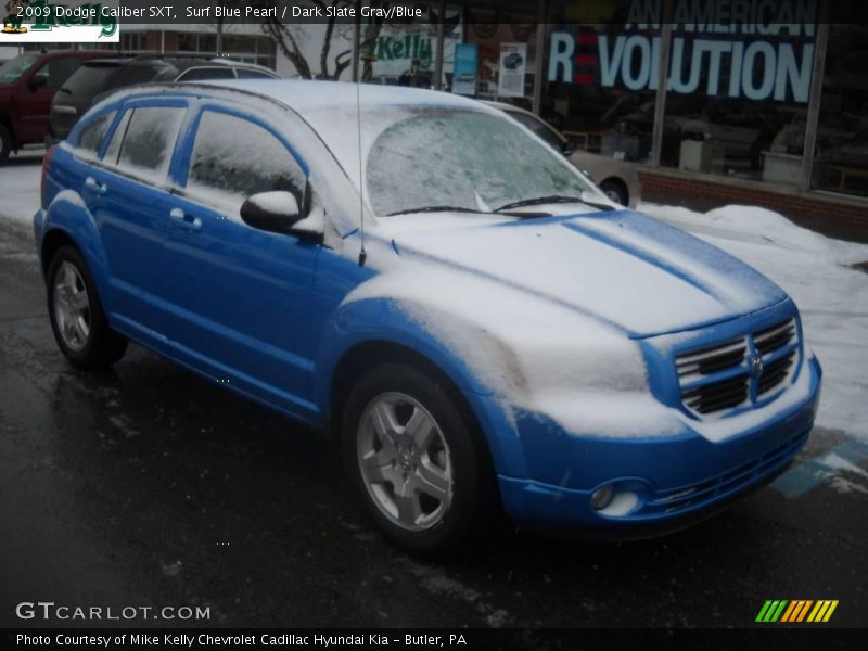 Surf Blue Pearl / Dark Slate Gray/Blue 2009 Dodge Caliber SXT