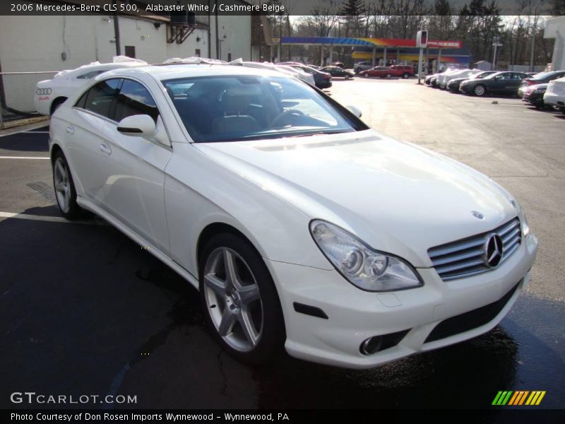 Alabaster White / Cashmere Beige 2006 Mercedes-Benz CLS 500