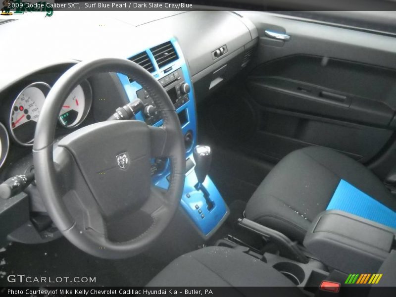 Surf Blue Pearl / Dark Slate Gray/Blue 2009 Dodge Caliber SXT