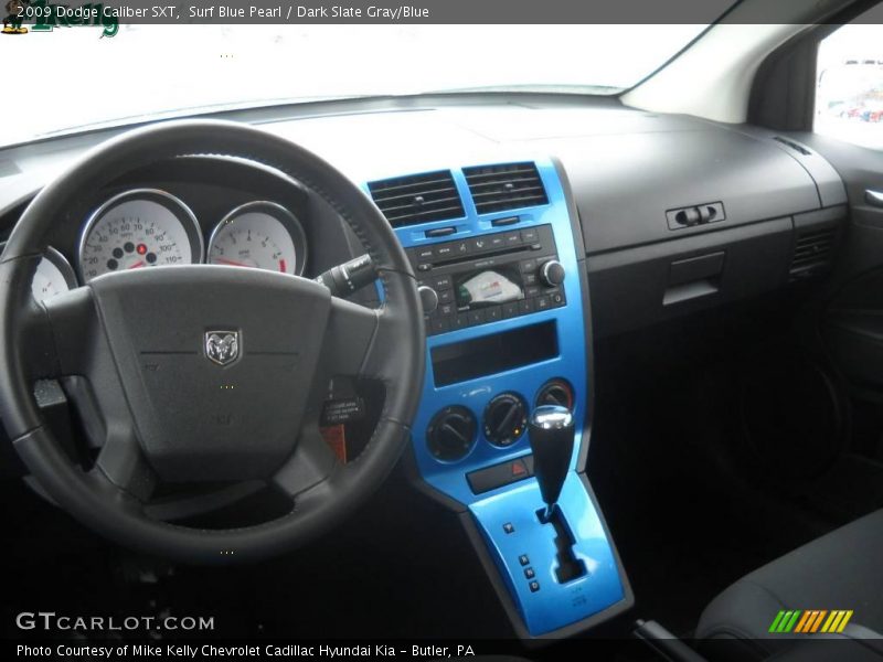 Surf Blue Pearl / Dark Slate Gray/Blue 2009 Dodge Caliber SXT