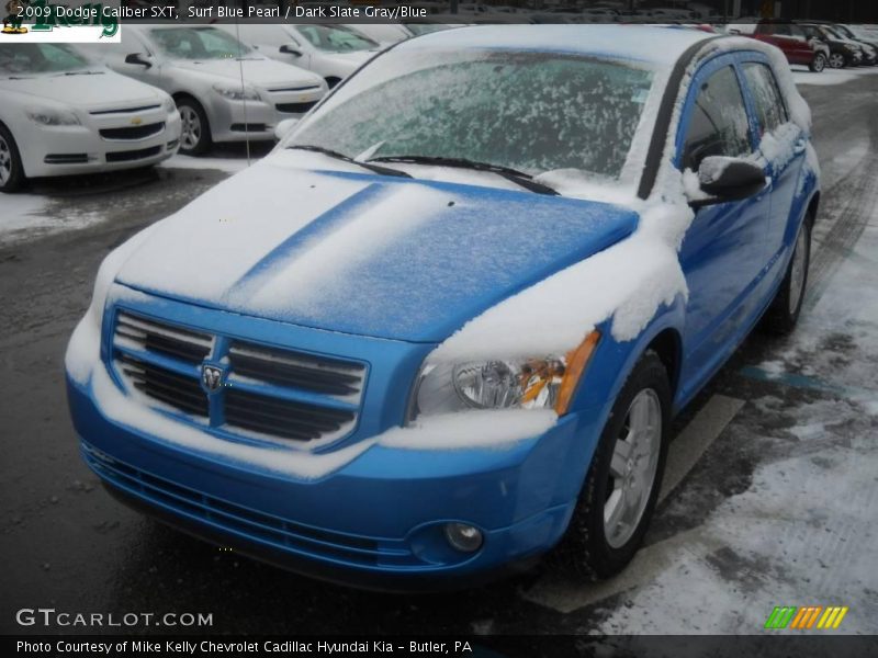 Surf Blue Pearl / Dark Slate Gray/Blue 2009 Dodge Caliber SXT