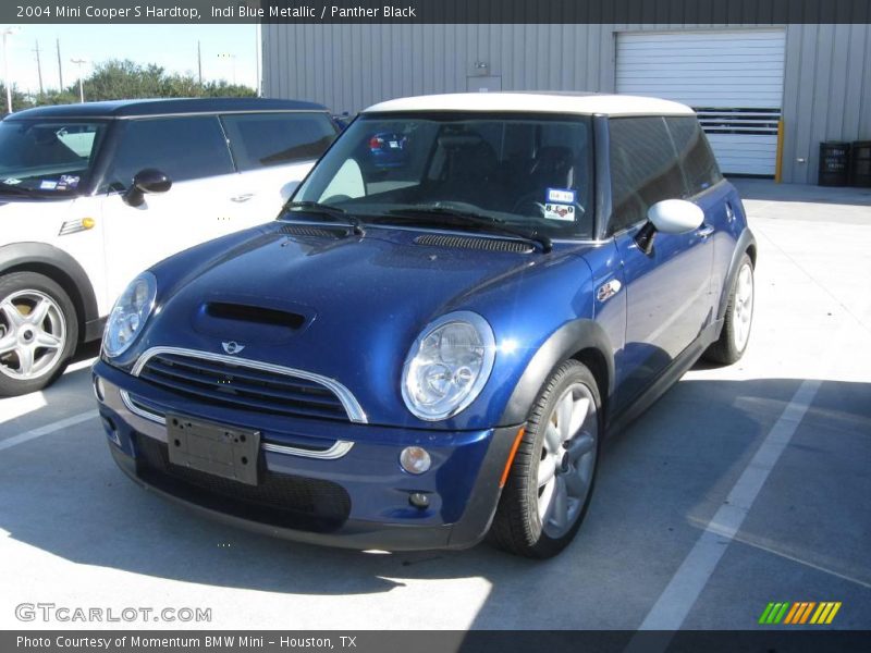 Indi Blue Metallic / Panther Black 2004 Mini Cooper S Hardtop