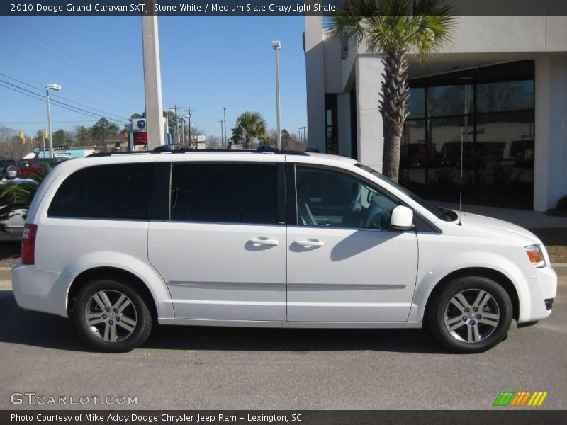 Stone White / Medium Slate Gray/Light Shale 2010 Dodge Grand Caravan SXT
