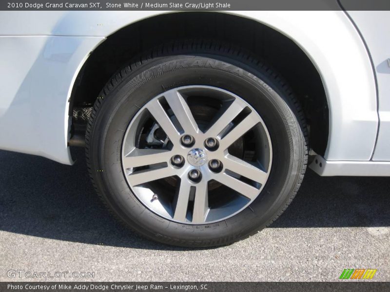 Stone White / Medium Slate Gray/Light Shale 2010 Dodge Grand Caravan SXT