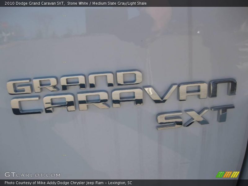 Stone White / Medium Slate Gray/Light Shale 2010 Dodge Grand Caravan SXT