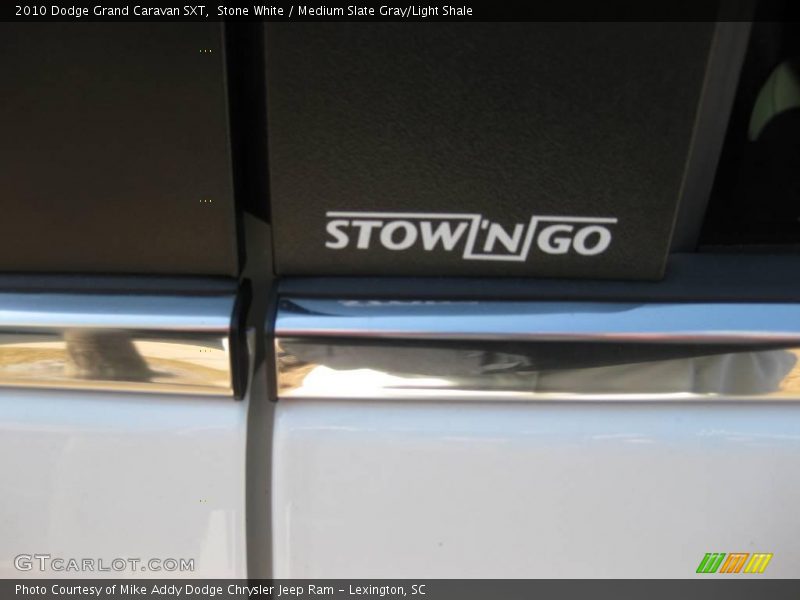 Stone White / Medium Slate Gray/Light Shale 2010 Dodge Grand Caravan SXT