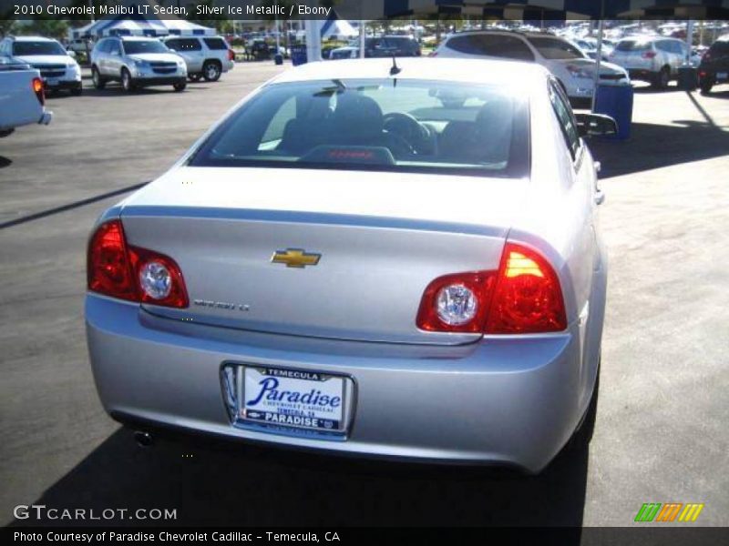 Silver Ice Metallic / Ebony 2010 Chevrolet Malibu LT Sedan
