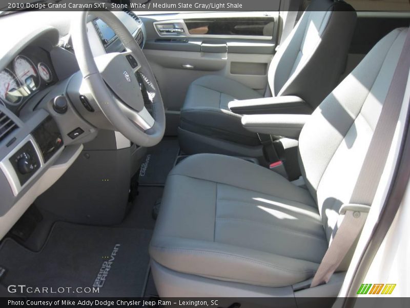Stone White / Medium Slate Gray/Light Shale 2010 Dodge Grand Caravan SXT