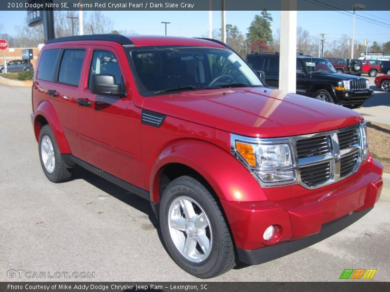 Inferno Red Crystal Pearl / Dark Slate Gray 2010 Dodge Nitro SE