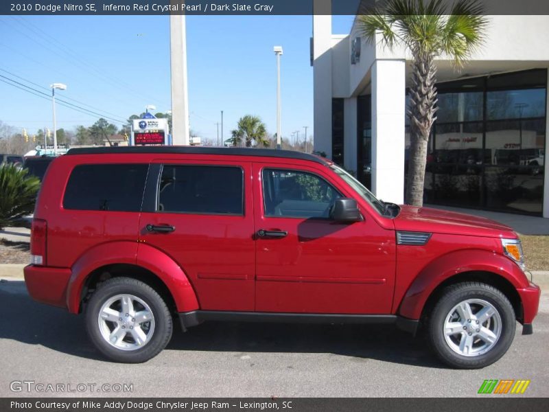 Inferno Red Crystal Pearl / Dark Slate Gray 2010 Dodge Nitro SE