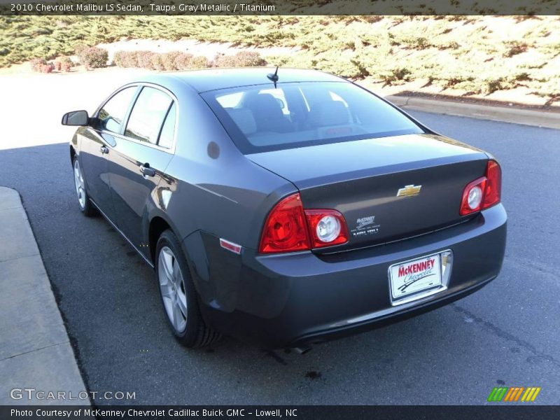 Taupe Gray Metallic / Titanium 2010 Chevrolet Malibu LS Sedan