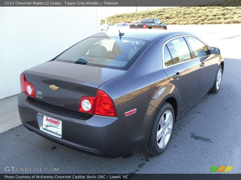 Taupe Gray Metallic / Titanium 2010 Chevrolet Malibu LS Sedan
