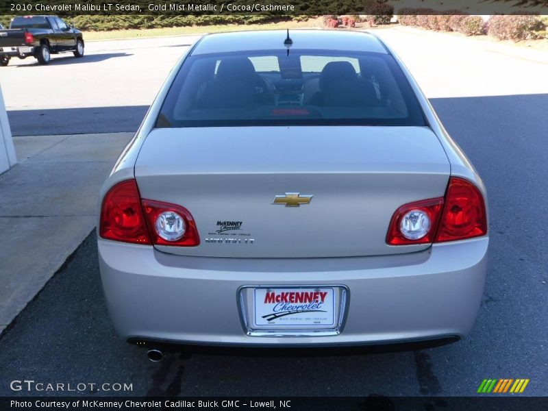 Gold Mist Metallic / Cocoa/Cashmere 2010 Chevrolet Malibu LT Sedan