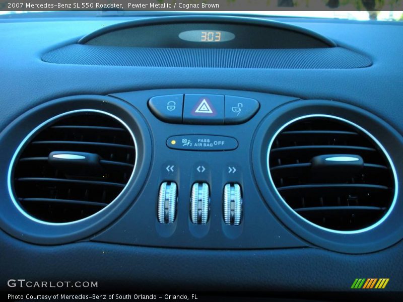 Pewter Metallic / Cognac Brown 2007 Mercedes-Benz SL 550 Roadster