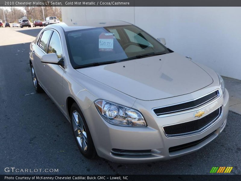 Gold Mist Metallic / Cocoa/Cashmere 2010 Chevrolet Malibu LT Sedan