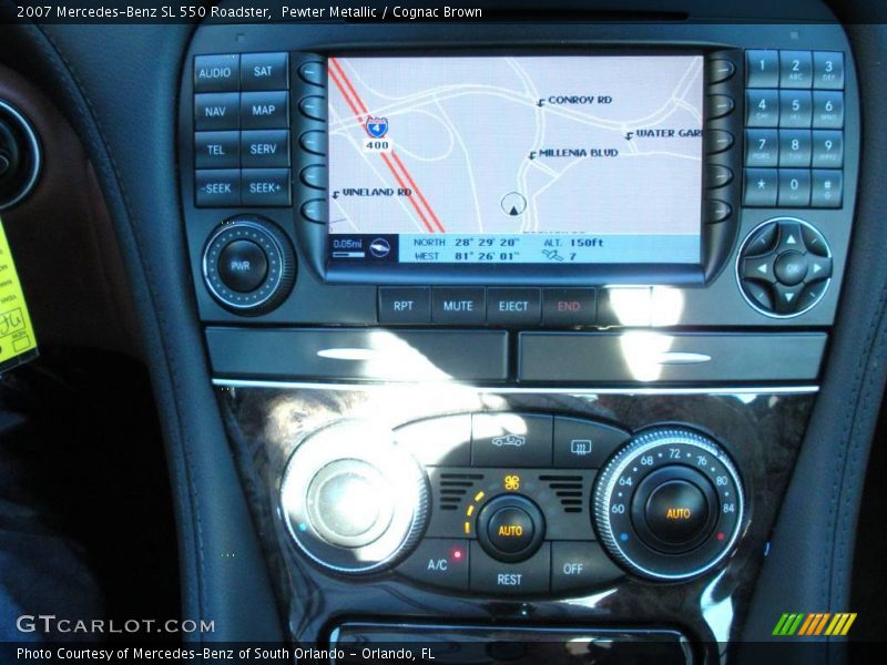 Pewter Metallic / Cognac Brown 2007 Mercedes-Benz SL 550 Roadster