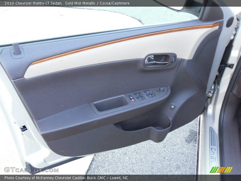 Gold Mist Metallic / Cocoa/Cashmere 2010 Chevrolet Malibu LT Sedan