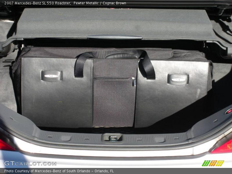 Pewter Metallic / Cognac Brown 2007 Mercedes-Benz SL 550 Roadster
