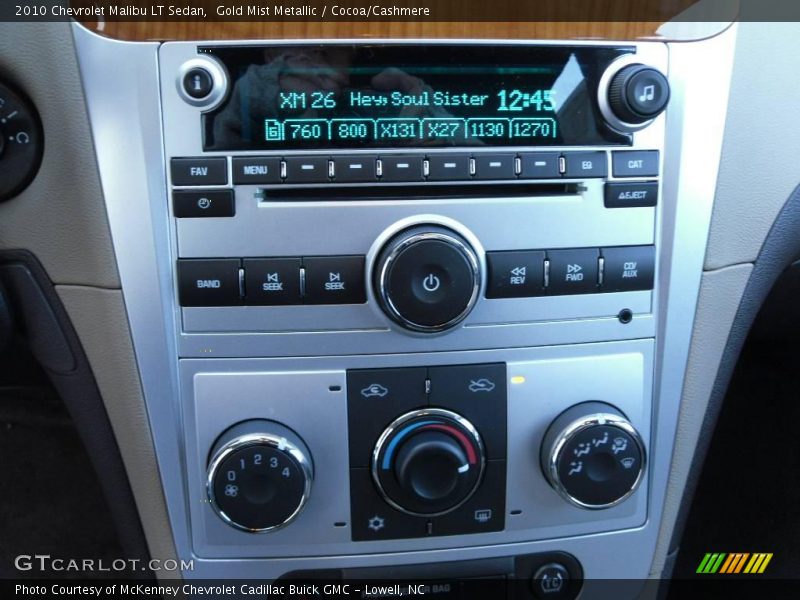 Gold Mist Metallic / Cocoa/Cashmere 2010 Chevrolet Malibu LT Sedan