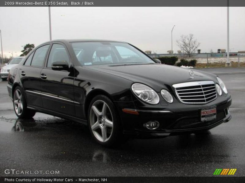 Black / Black 2009 Mercedes-Benz E 350 Sedan