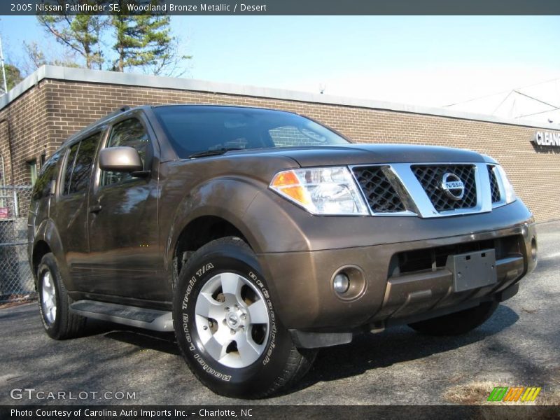 Woodland Bronze Metallic / Desert 2005 Nissan Pathfinder SE