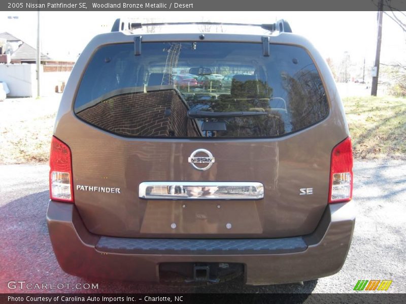 Woodland Bronze Metallic / Desert 2005 Nissan Pathfinder SE