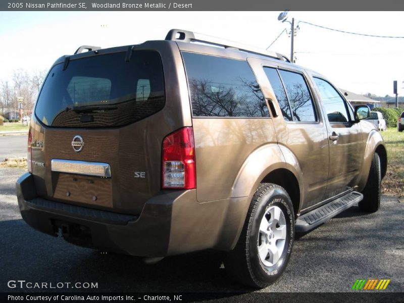 Woodland Bronze Metallic / Desert 2005 Nissan Pathfinder SE