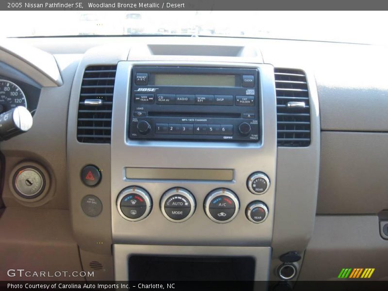 Woodland Bronze Metallic / Desert 2005 Nissan Pathfinder SE