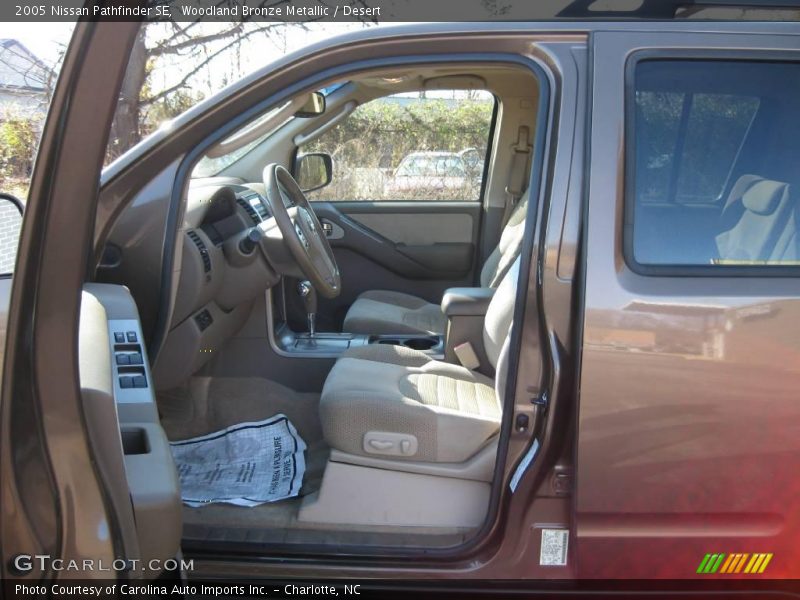 Woodland Bronze Metallic / Desert 2005 Nissan Pathfinder SE