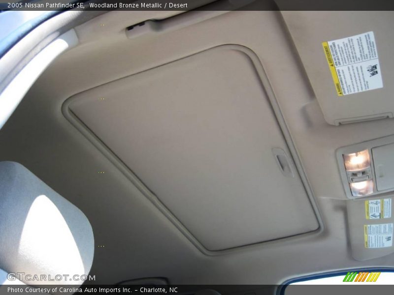 Woodland Bronze Metallic / Desert 2005 Nissan Pathfinder SE