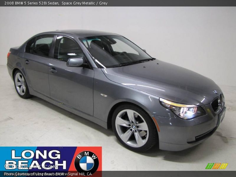 Space Grey Metallic / Grey 2008 BMW 5 Series 528i Sedan