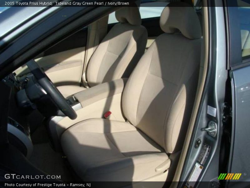 Tideland Gray Green Pearl / Ivory/Brown 2005 Toyota Prius Hybrid