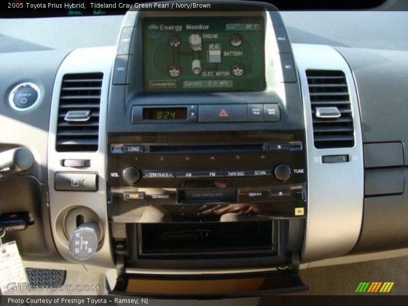 Tideland Gray Green Pearl / Ivory/Brown 2005 Toyota Prius Hybrid