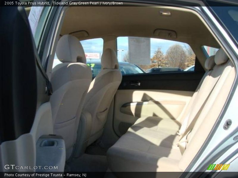 Tideland Gray Green Pearl / Ivory/Brown 2005 Toyota Prius Hybrid