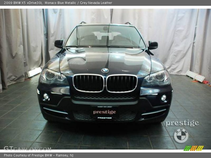 Monaco Blue Metallic / Grey Nevada Leather 2009 BMW X5 xDrive30i