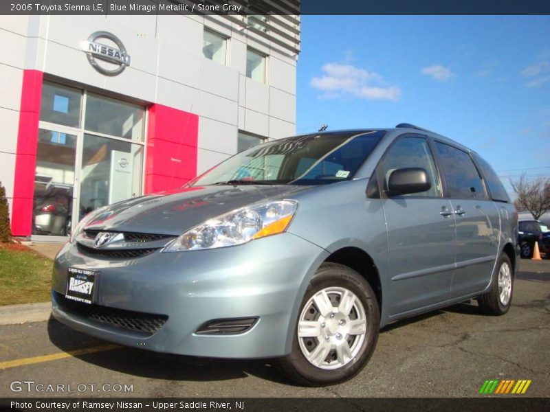 Blue Mirage Metallic / Stone Gray 2006 Toyota Sienna LE